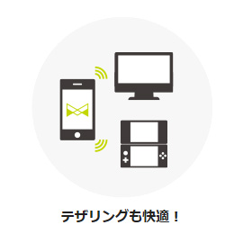 テザリングも快適